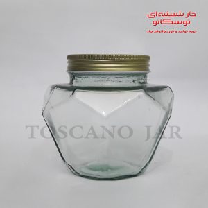 شیشه مدل الماسی با در کانتینری سایز 1