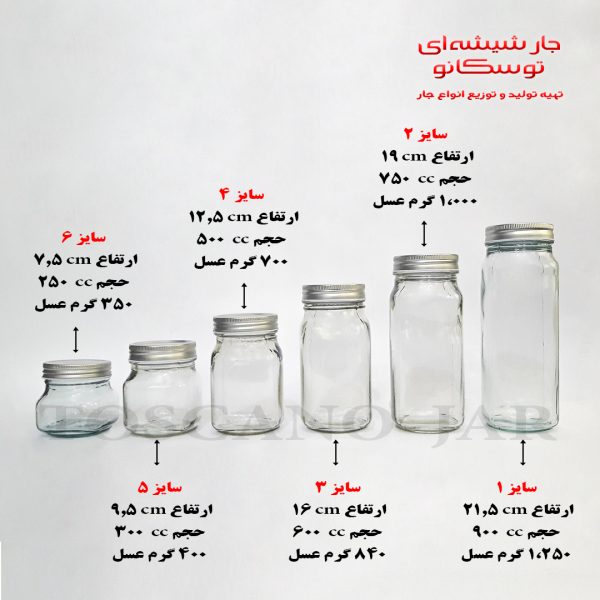 شیشه چهارگوش در کانتینری سایز2
