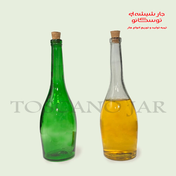 بطری شیشه ای مدل شیراز