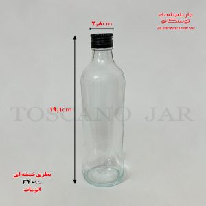 بطری شیشه ای 340 سی سی | بطری 340cc اتومات | شیشه آبمیوه تولید جار شیشه ای توسکانو