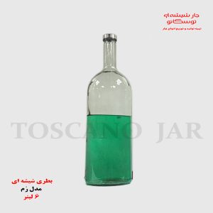 بطری شیشه ای ۶ لیتری | بطری شیشه ای بزرگ | بطری مدل رم | بطری چوب پنبه ای | جار شیشه ای توسکانو